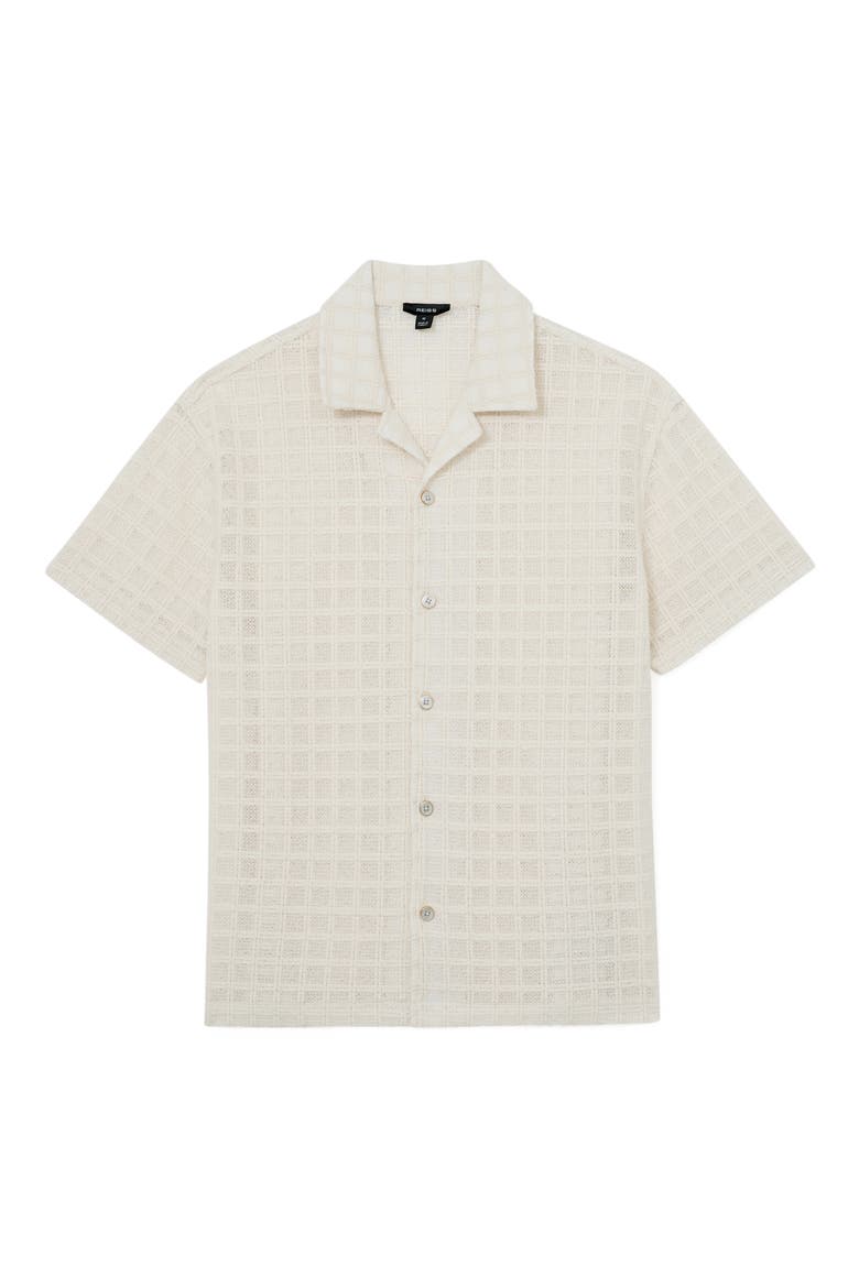 Belardo Cotton Blend Camp Shirt, Alternate, color, OFF WHITE