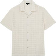 Reiss Belardo Cotton Blend Camp Shirt