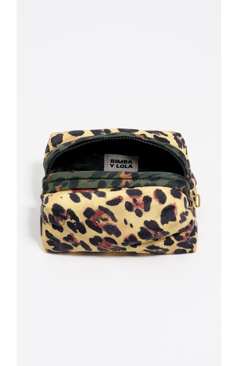 Bimba y Lola Leopard Print Make-Up Case, Alternate, color, Leopard Vanilla