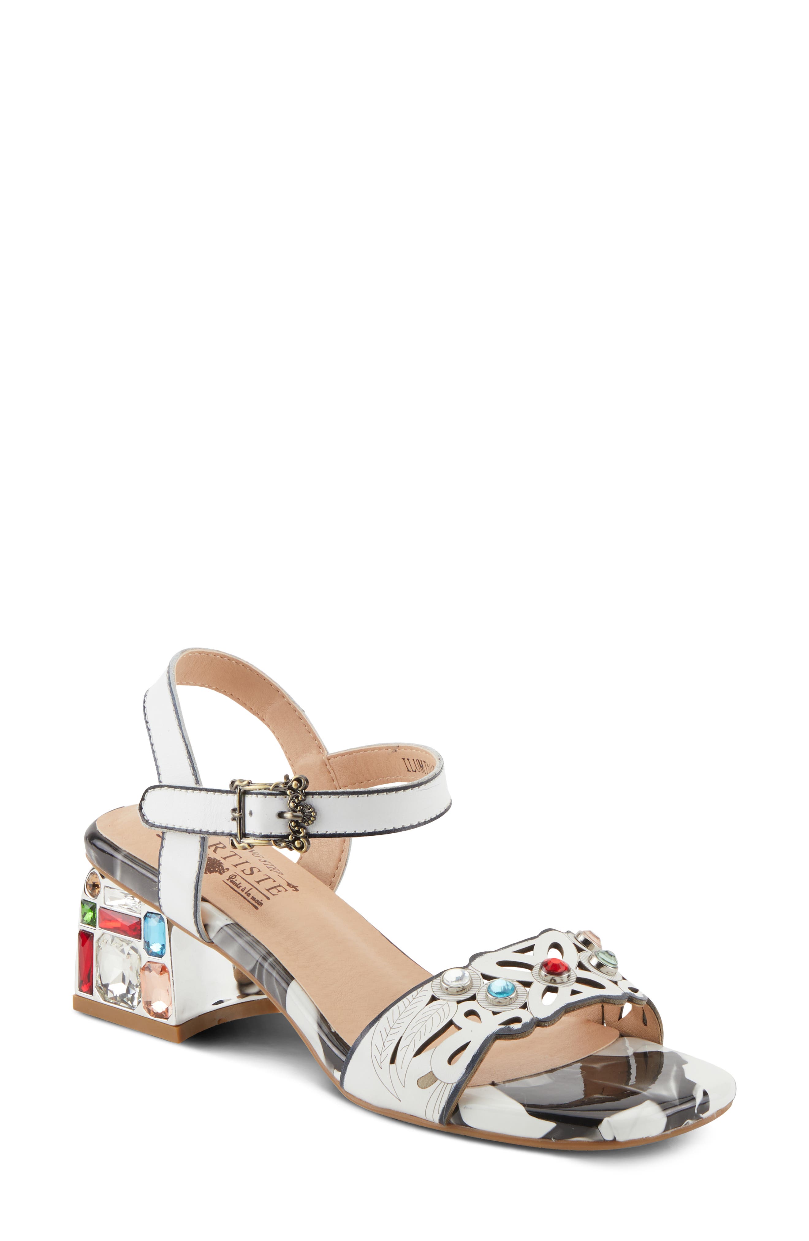 L'Artiste by Spring Step Iluminada Square Toe Sandal, Main, color, 