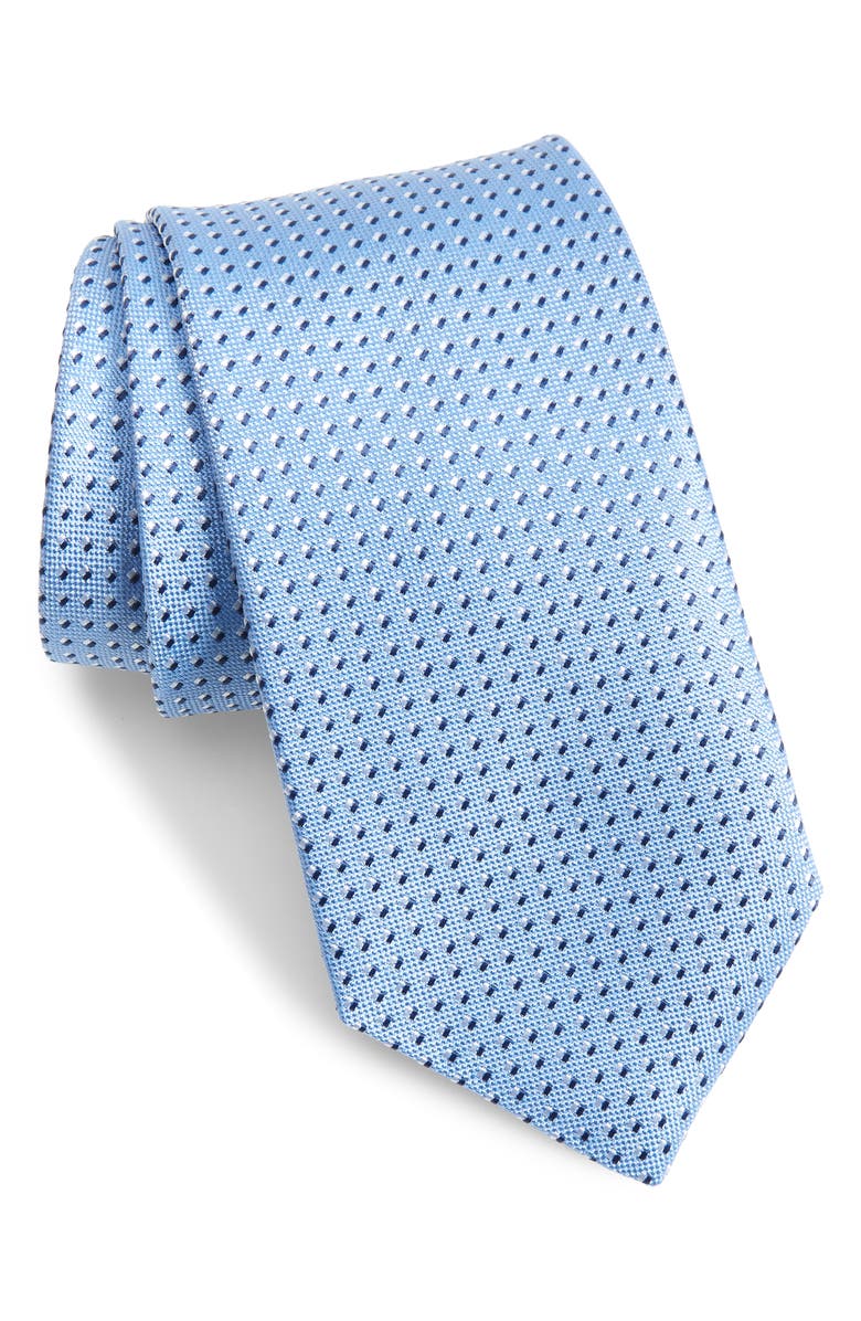 David Donahue Geometric Silk Tie, Main, color,