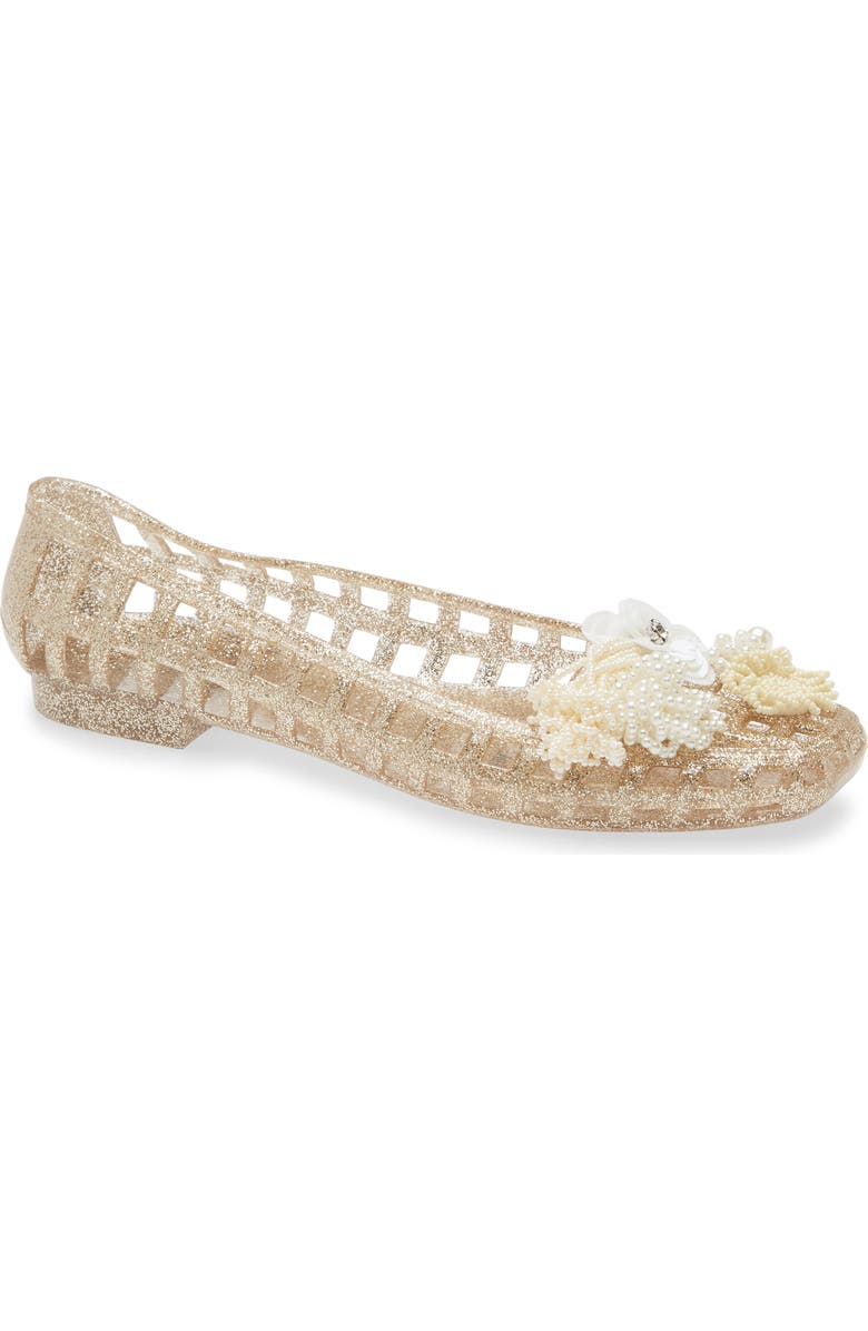 HEAVENLY JELLY Dazzla Jelly Ballet Flat, Main, color, Gold