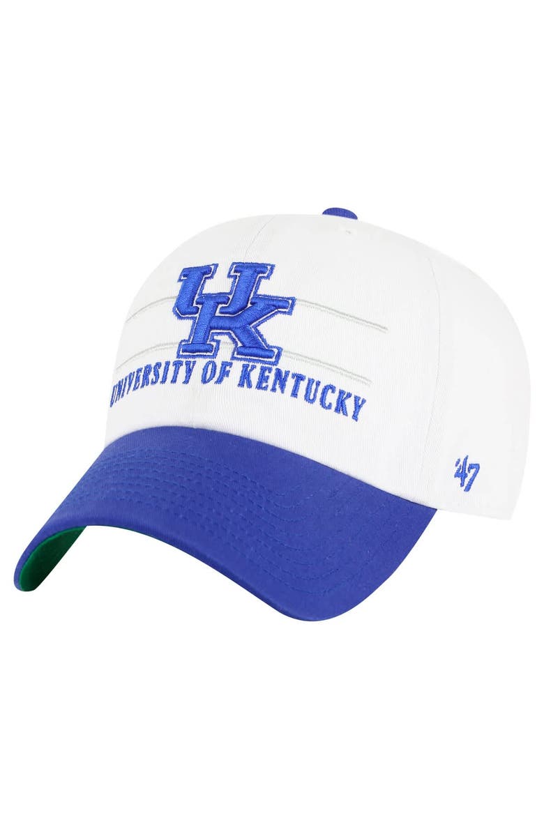 '47 Men's '47 White Kentucky Wildcats Gridiron Clean Up Adjustable Hat, Main, color, White