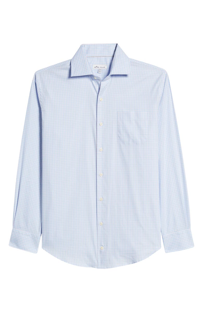 Peter Millar Hibriten Microcheck Button-Up Shirt, Alternate, color, 