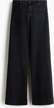 H&M Wide High Waist Jeans