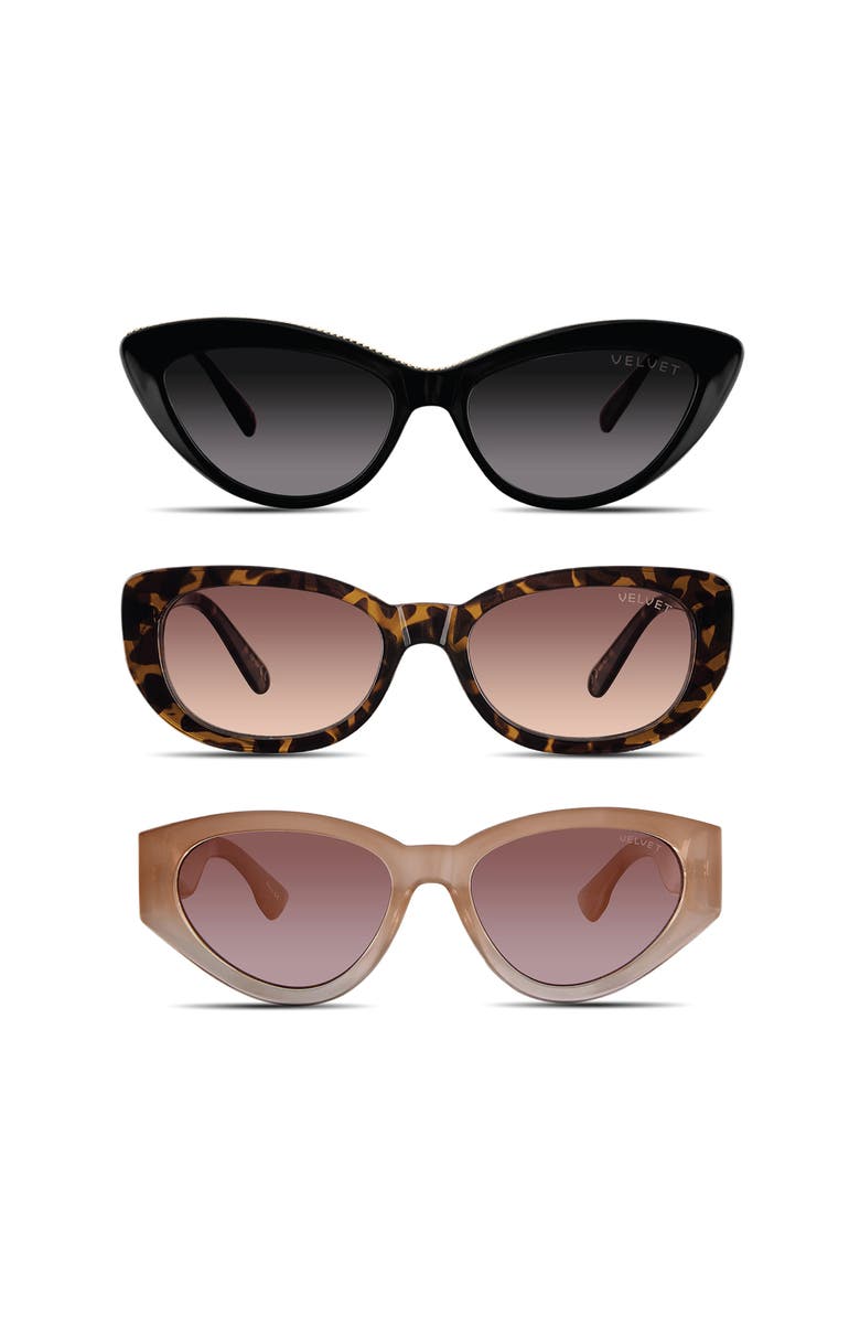 Velvet Eyewear Cat Eye Small Sunglass Style Box, Main, color,