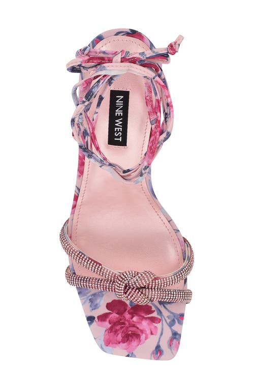 Nine West Raqchel Ankle Wrap Sandal In Light Pink
