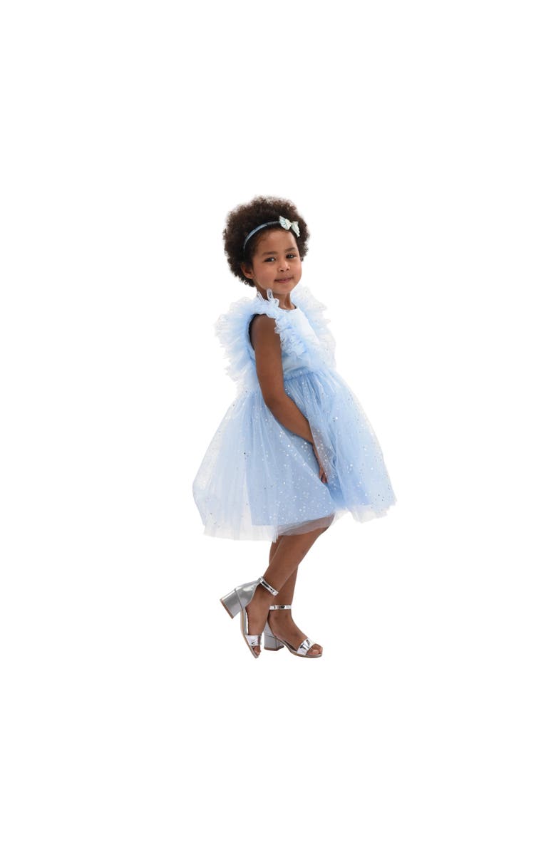 Mimi Tutu Party Dress with Glitter Stars, Alternate, color, Light Blue