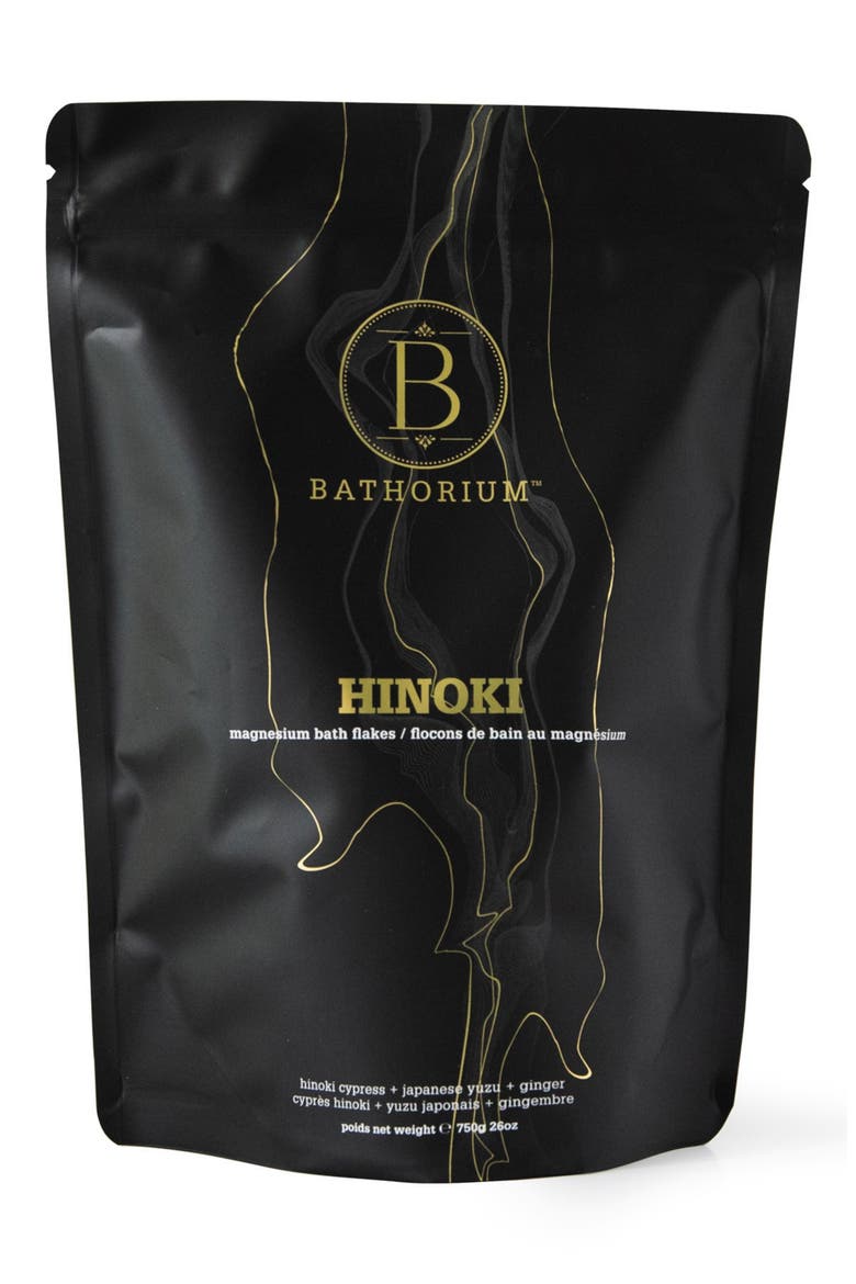 Hinoki Magnesium Bath Flakes, Main, color, NO COLOR