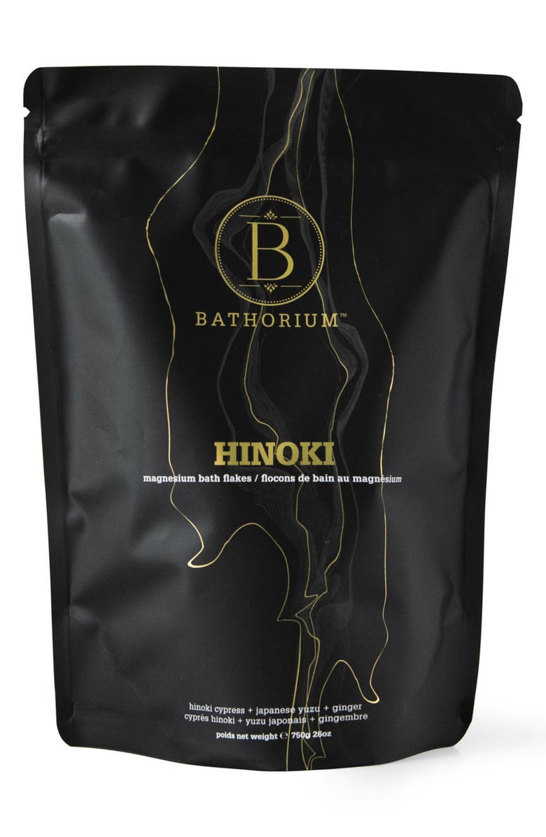 Bathorium Hinoki Magnesium Bath Flakes, Main, color, 