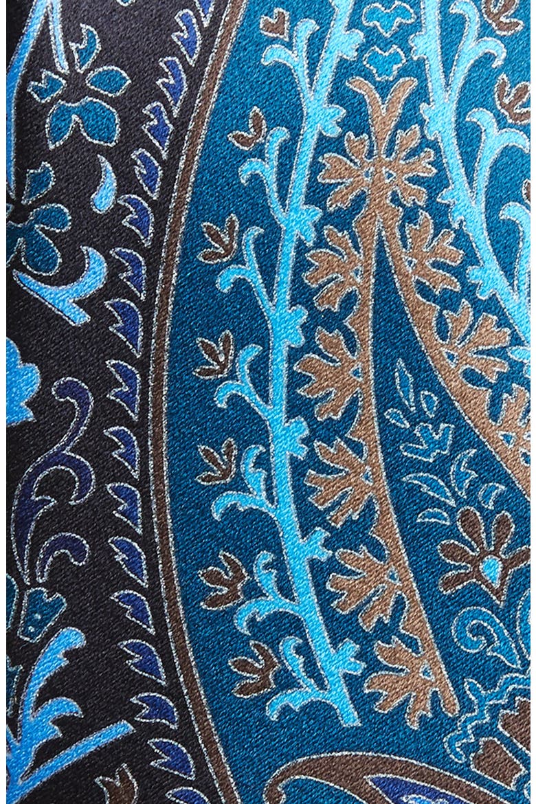 Paisley Silk Tie, Alternate, color, NAVY