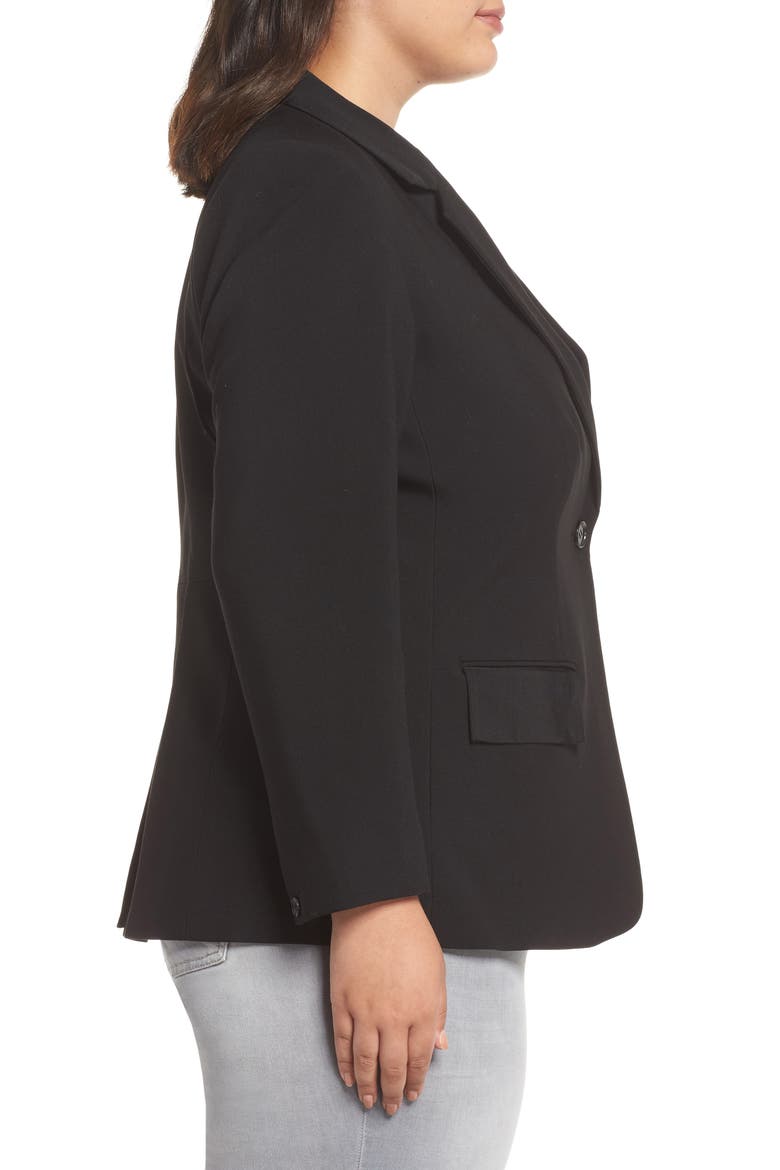 Classic Crepe Blazer, Alternate, color, RICH BLACK