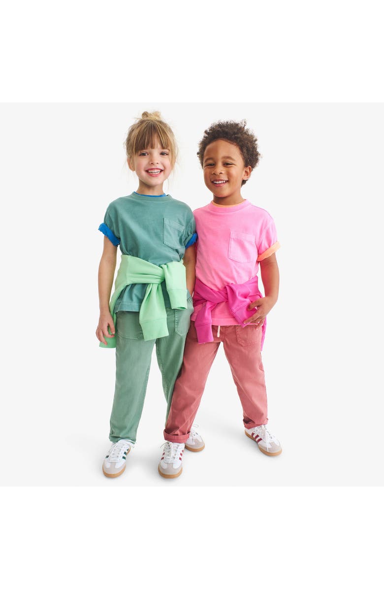 Primary Kids Garment Dyed Stretch Chino Pocket Pant, Alternate, color, Garment Dye Cactus