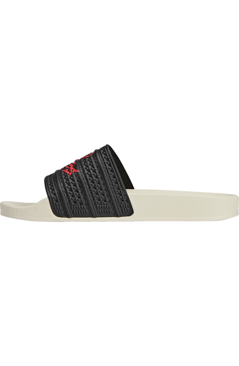 adidas 100T Adilette Comfort Slide Sandal, Alternate, color, Core Black/ Core Black