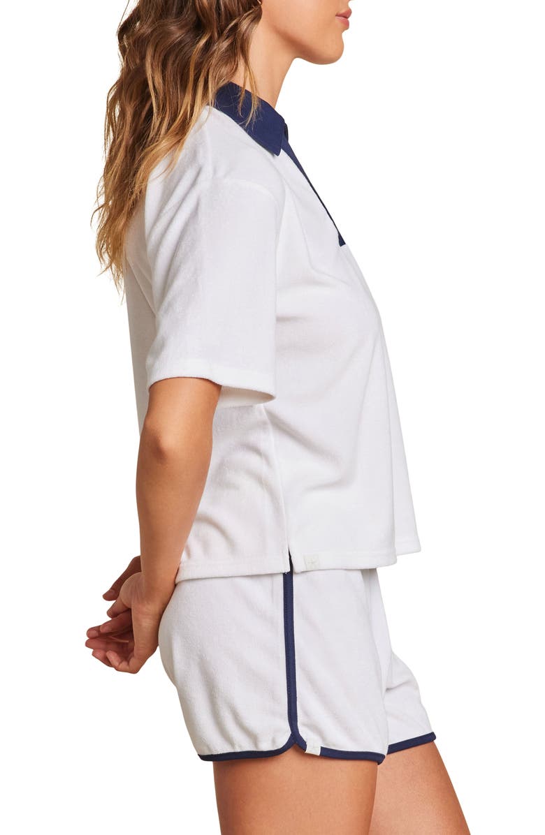 Barefoot Dreams<sup>®</sup> CozyTerry<sup>®</sup> Lounge Polo, Alternate, color, 