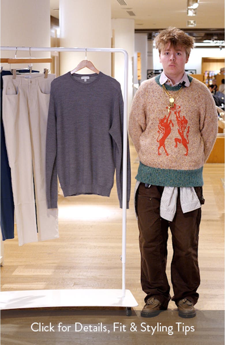 Autumn Crest Merino Wool Blend Sweater, sales video thumbnail