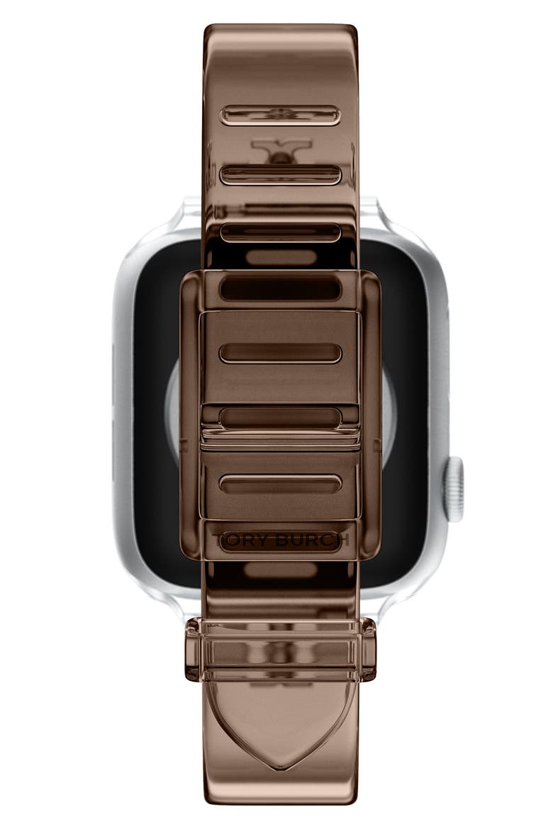 The Single T Jelly 16mm Apple Watch® Watchband, Alternate, color, BROWN
