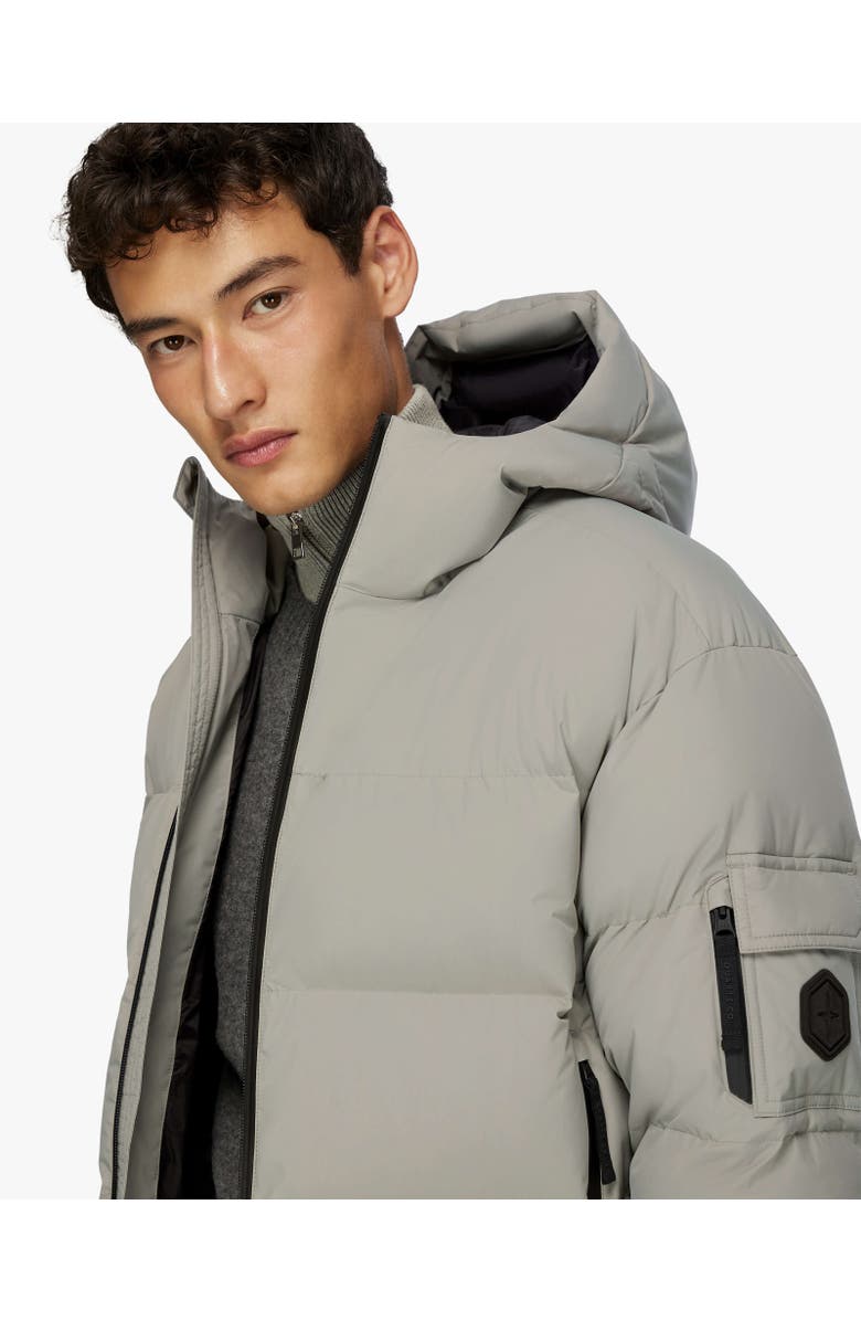 Quartz Co. DAWSON | Hooded Recycled Down Winter Jacket, Alternate, color, Ice