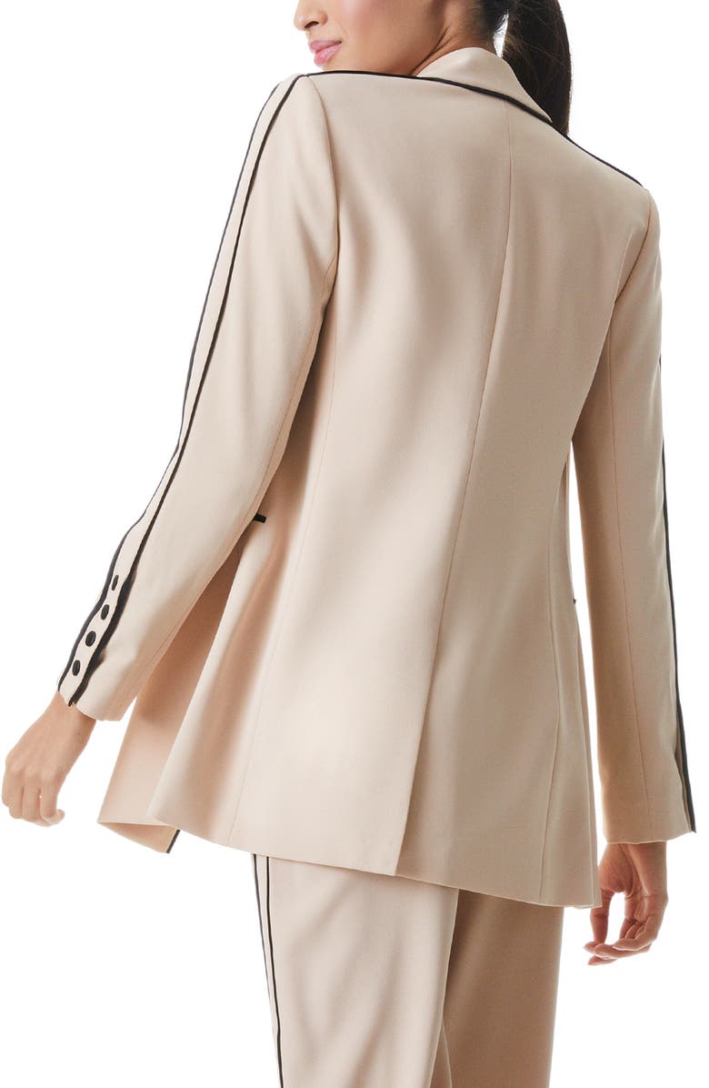 Alice + Olivia Valeria Piped Blazer, Alternate, color, 