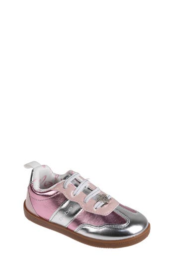 Bebe Kids' Metallic Sneaker In Pink Multi