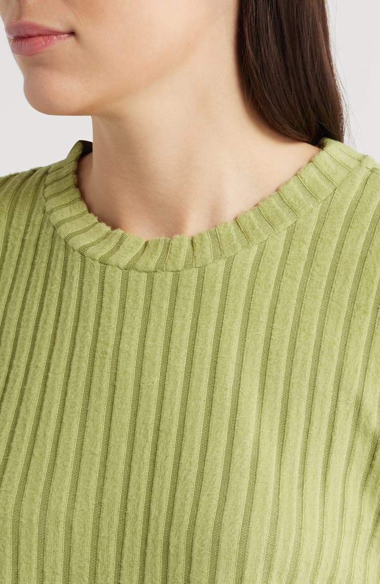 CITY BLUES Rib Knit Top, Alternate, color, Pear