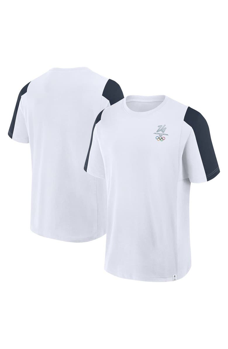 FANATICS Men's Fanatics White Milano Cortina 2026 Winter Olympics Classic Panel T-Shirt, Main, color, White