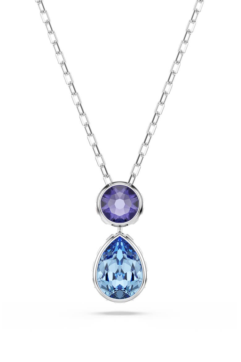Chroma Reversible Pendent Necklace, Main, color, SILVER/ MULTI
