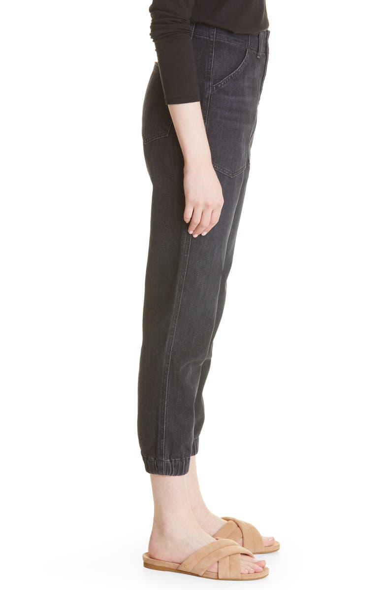 Veronica Beard Bolton High Waist Nonstretch Jogger Jeans, Alternate, color,