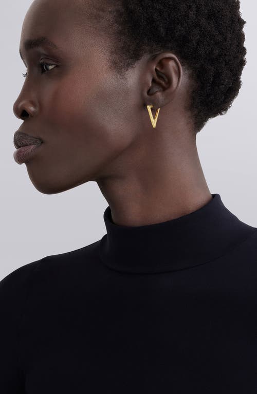 Lagos 18k Gold Caviar Triangle Earrings In Gold