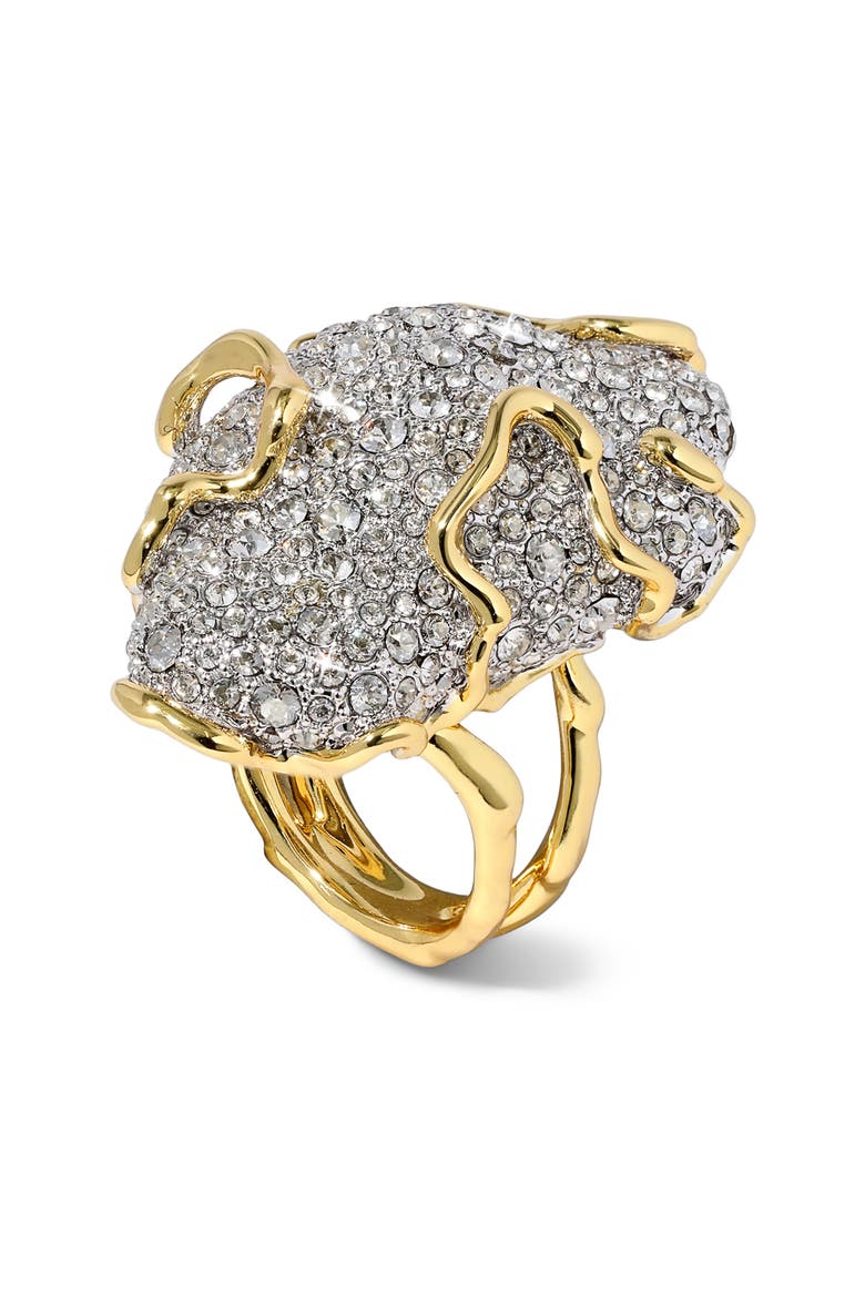 Solanales Pavé Pebble Ring, Alternate, color, CRYSTALS