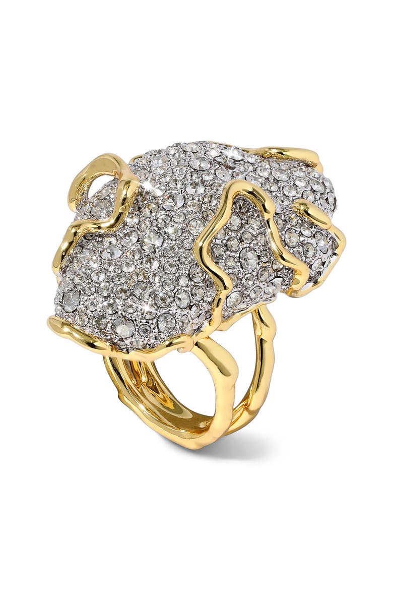 Alexis Bittar Solanales Pavé Pebble Ring, Alternate, color, Crystals