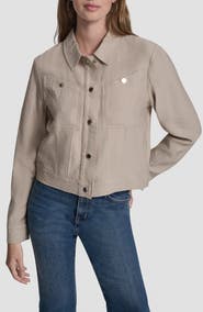 DKNY Twill Trucker Jacket