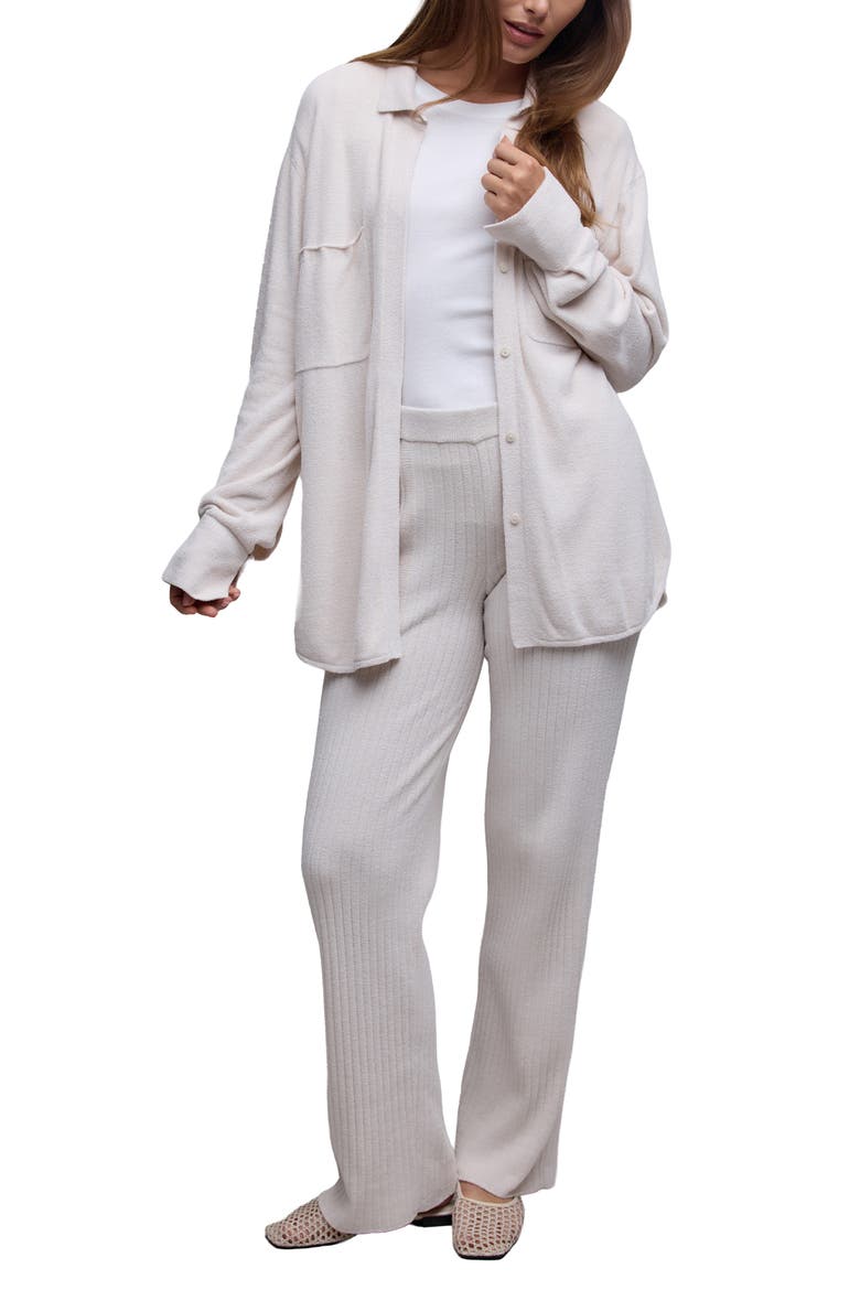 Patch Pocket Ribbed Pants, Alternate, color, SAND DUNE