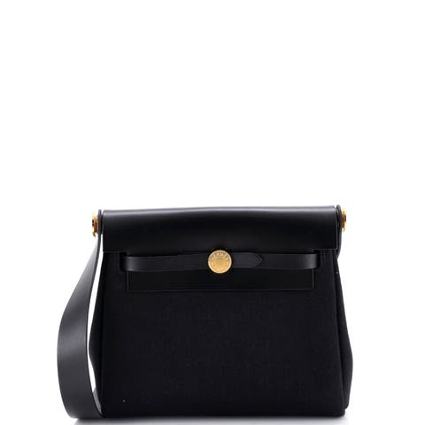 Herbag Zip Toile and Leather 20