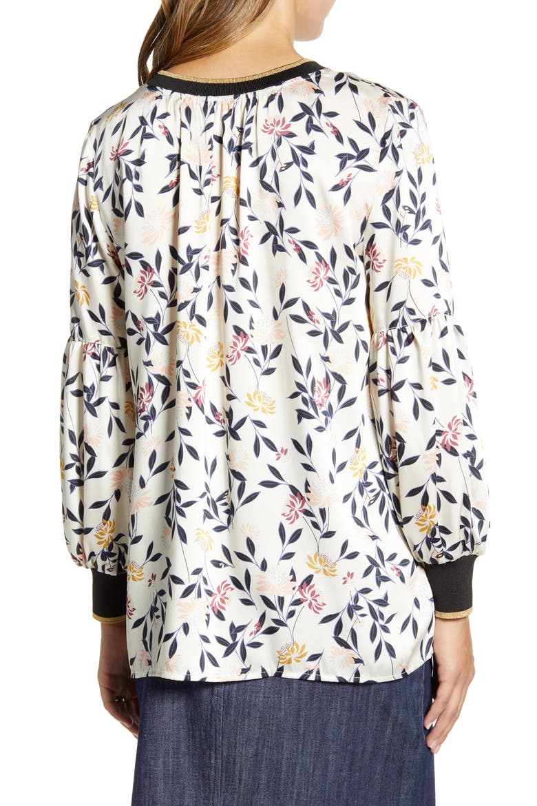 Bishop Sleeve Maternity Blouse, Alternate, color, ZEN GARDEN