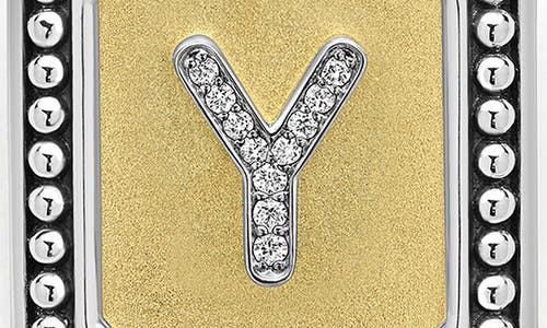 Lagos Signature Caviar Initial Enhancer In Two-tone Y