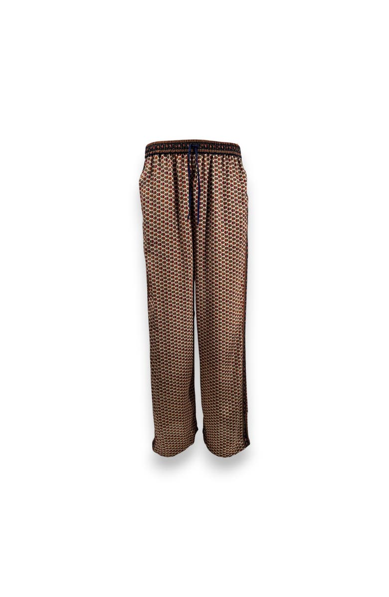 Monzlapur Embossed Botanical Crepe Pant, Alternate, color, Copper