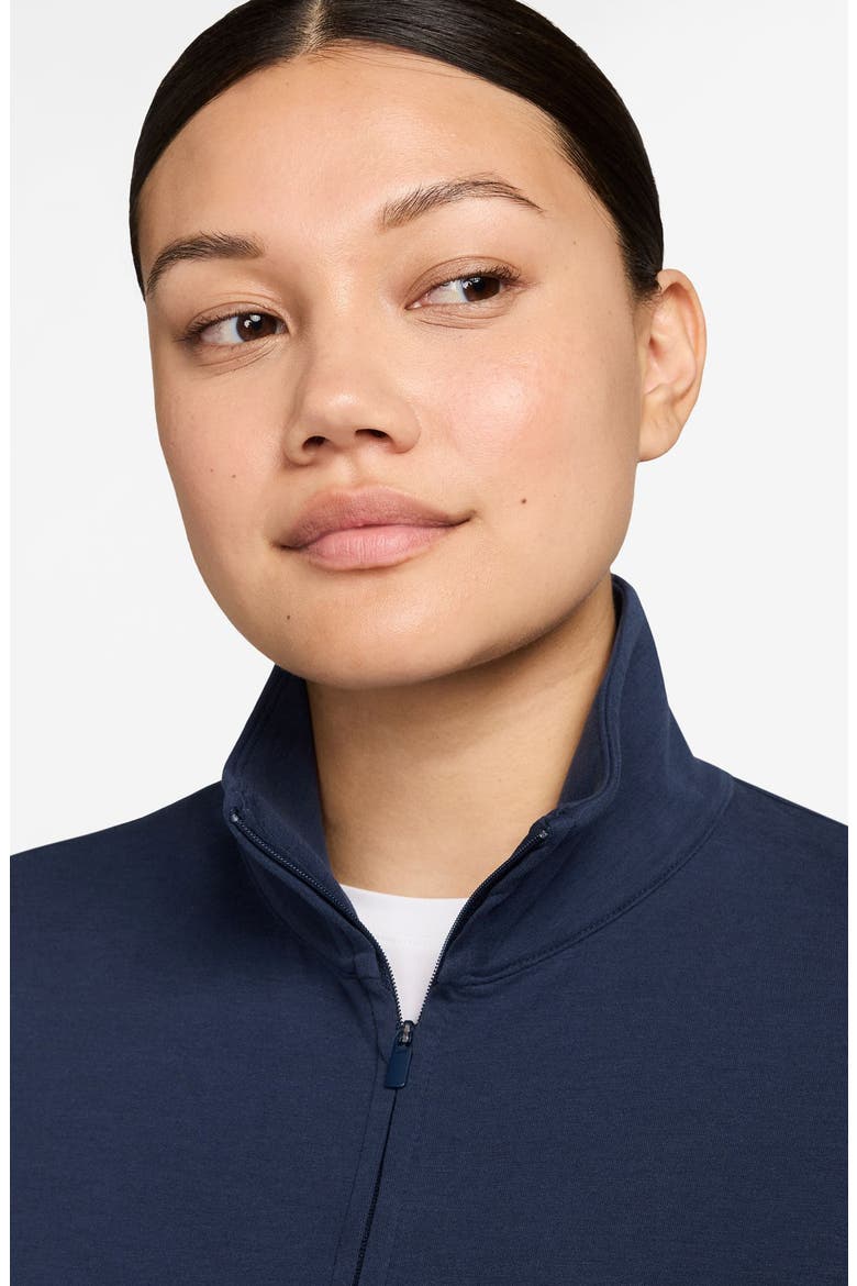 24.7 ImpossiblySoft Dri-FIT Oversize Half Zip Top, Alternate, color, 410 MNNAVY/DKOBS