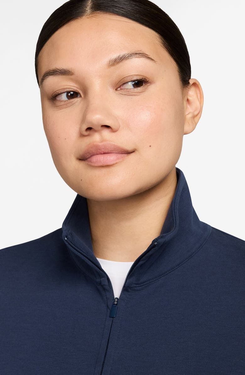 Nike 24.7 ImpossiblySoft Dri-FIT Oversize Half Zip Top, Alternate, color, 410 Mnnavy/Dkobs
