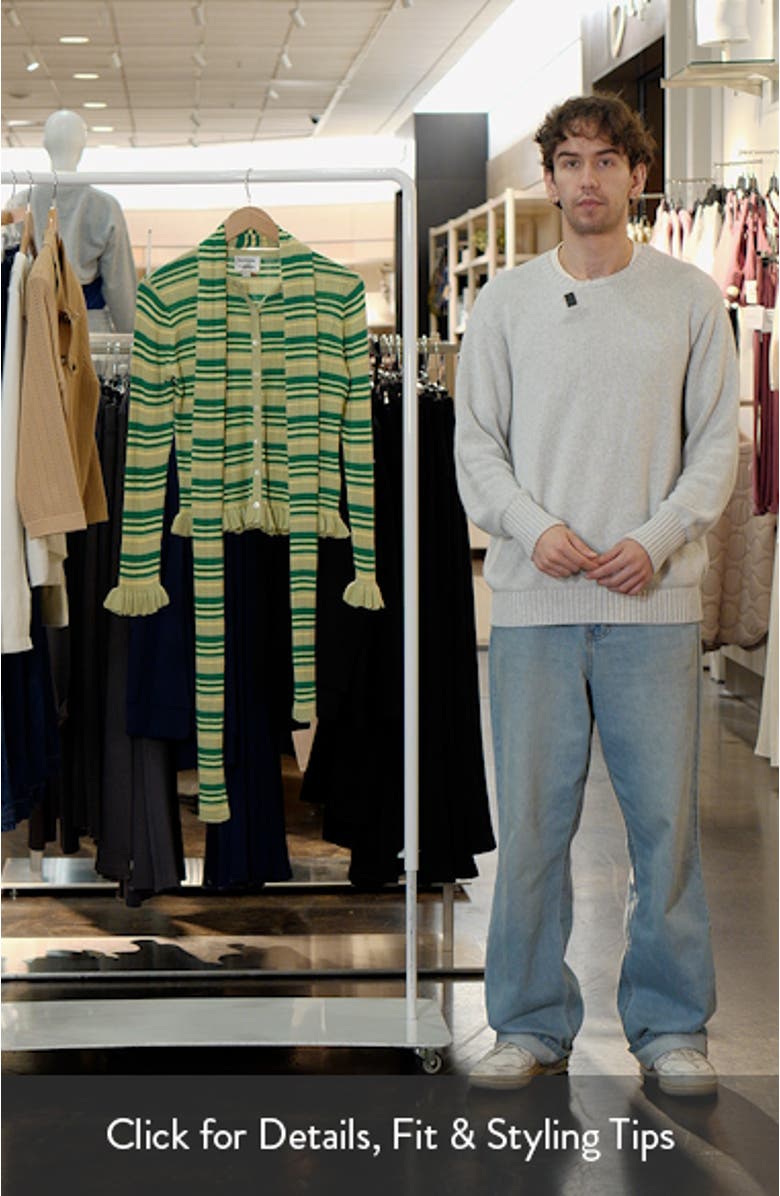 Anelis Organic Cotton & Merino Wool Blend Cardigan, sales video thumbnail