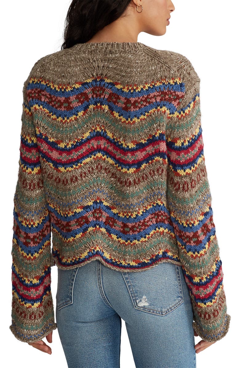 Polo Ralph Lauren Wavy Wool Sweater, Alternate, color,