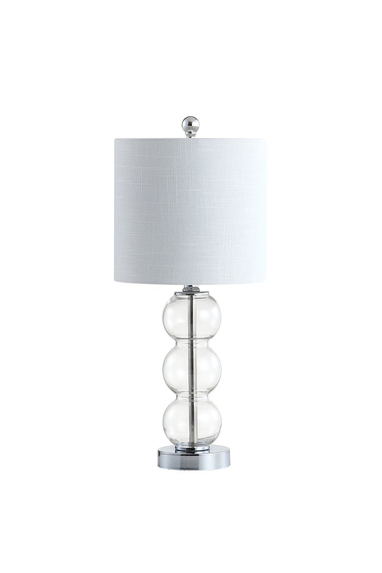 February Glass/Metal LED Table Lamp, Alternate, color, Clear/Chrome