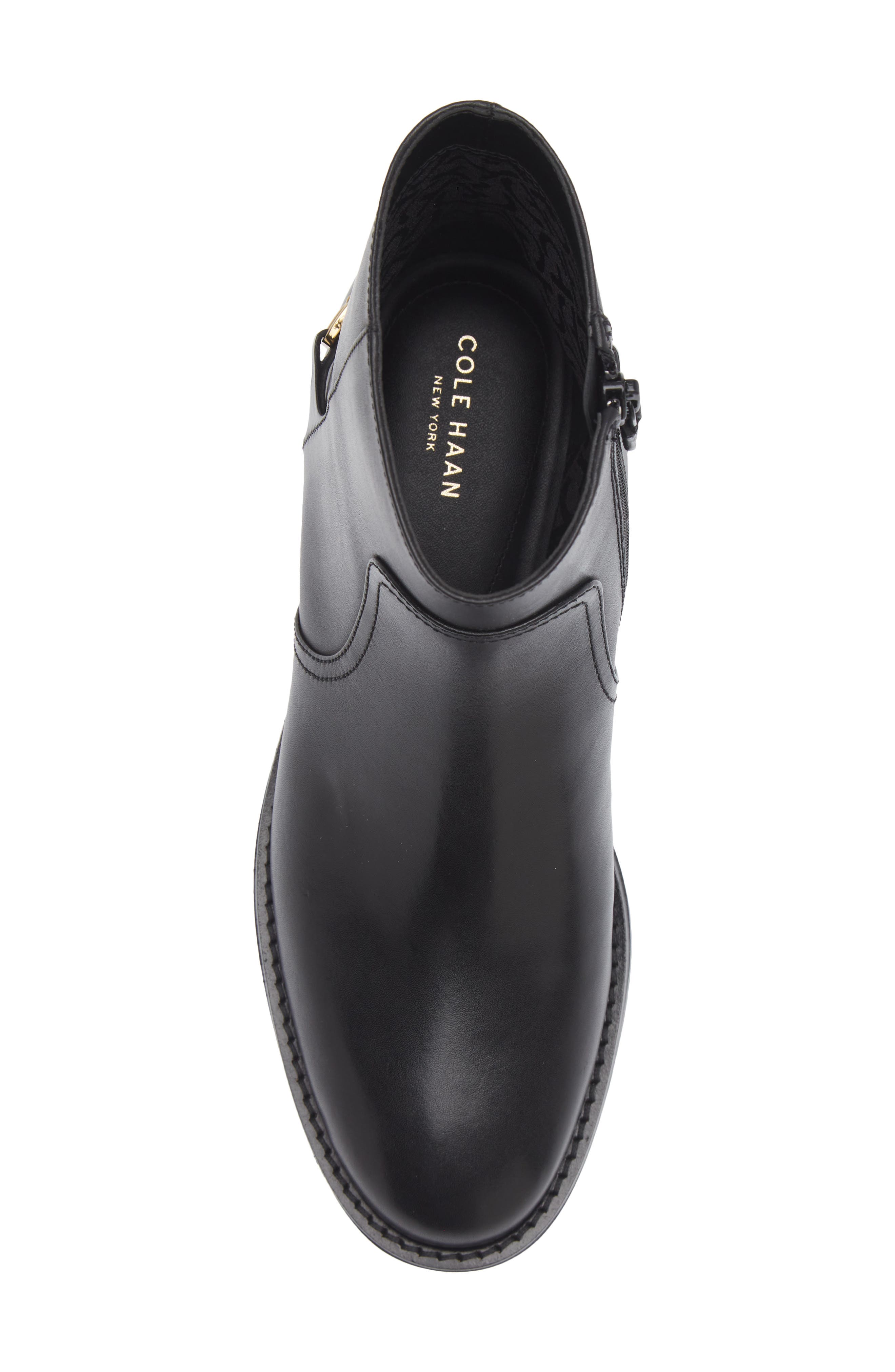 Prue Bit Bootie, Alternate, color, BLACK LEATHER