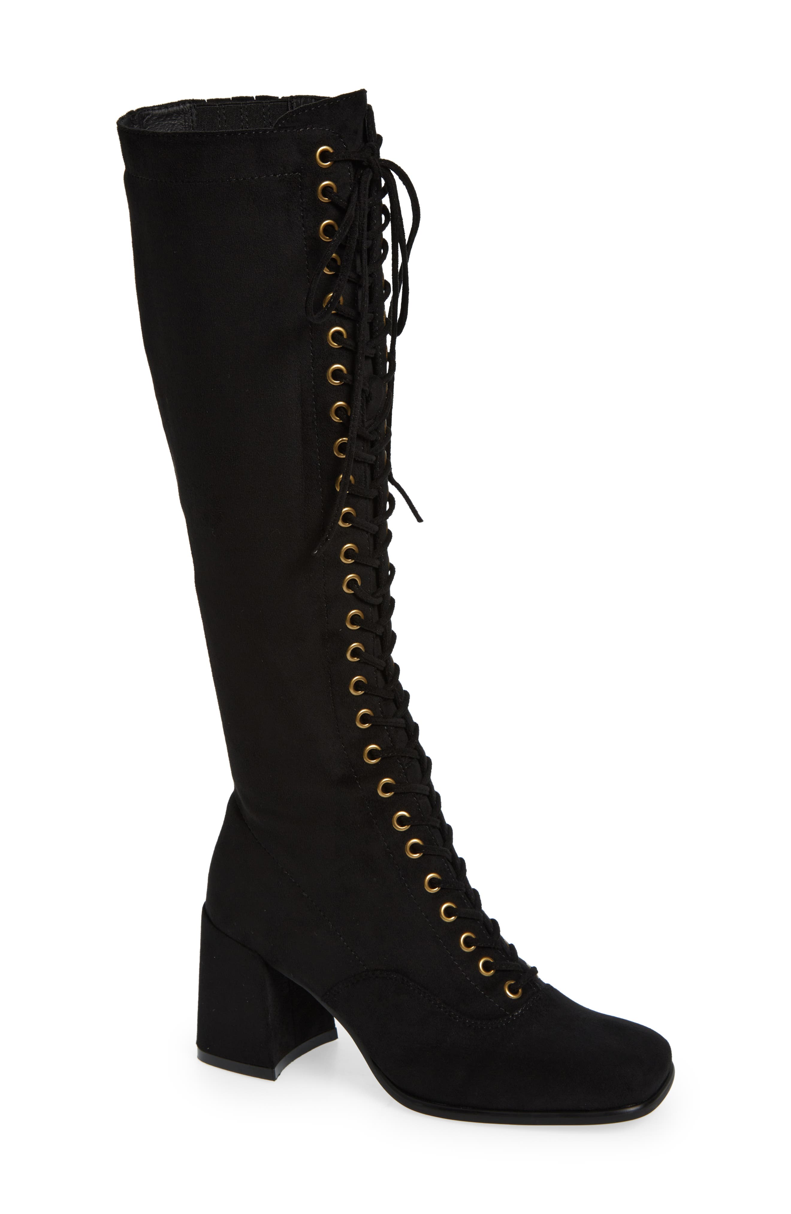 Jeffrey Campbell Roxina Lace-Up Knee High Boot, Main, color, 
