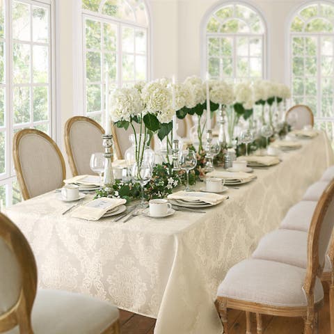 Barcelona Jacquard Damask Tablecloth