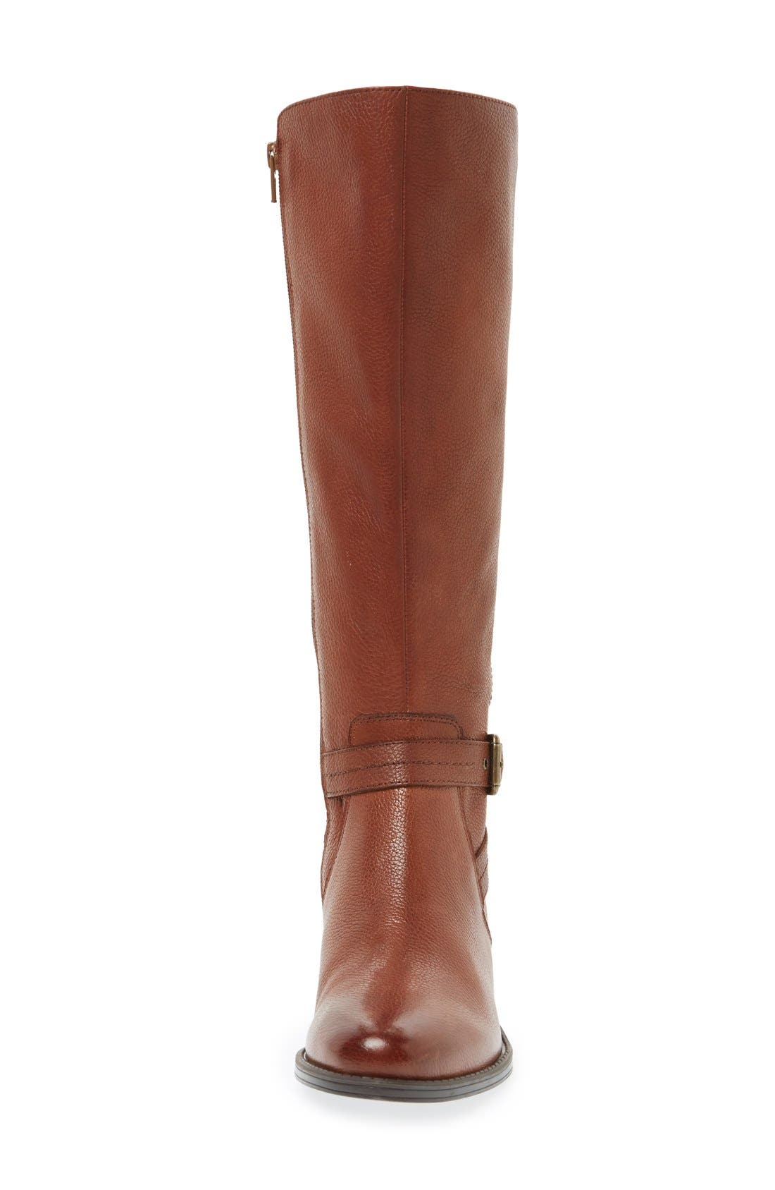 'Jelina' Riding Boot, Alternate, color, BROWN LEATHER