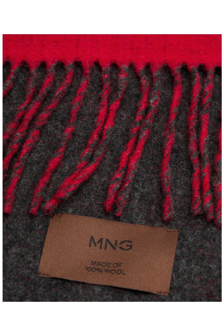 Reversible Wool Scarf, Alternate, color, RED