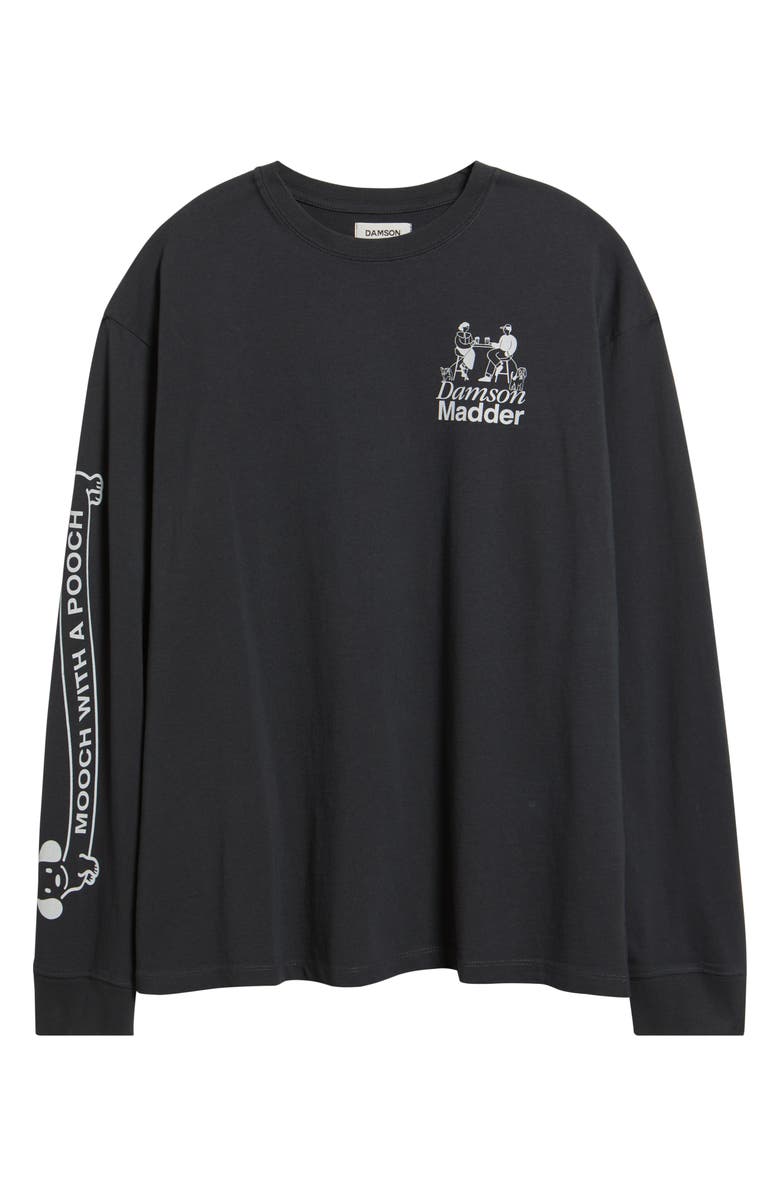 Damson Madder Dog Walker Long Sleeve T-shirt, Alternate, color, Charcoal