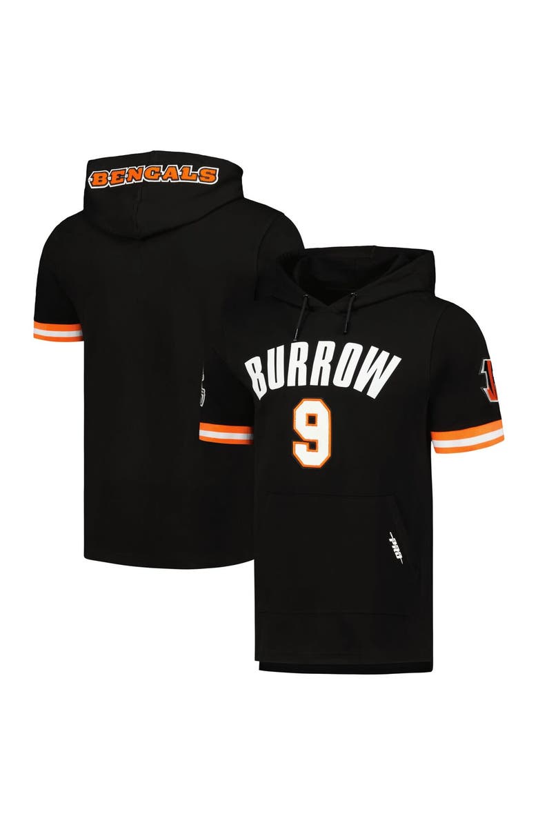 PRO STANDARD Men's Pro Standard Joe Burrow Black Cincinnati Bengals Player Name & Number Hoodie T-Shirt, Main, color, Black