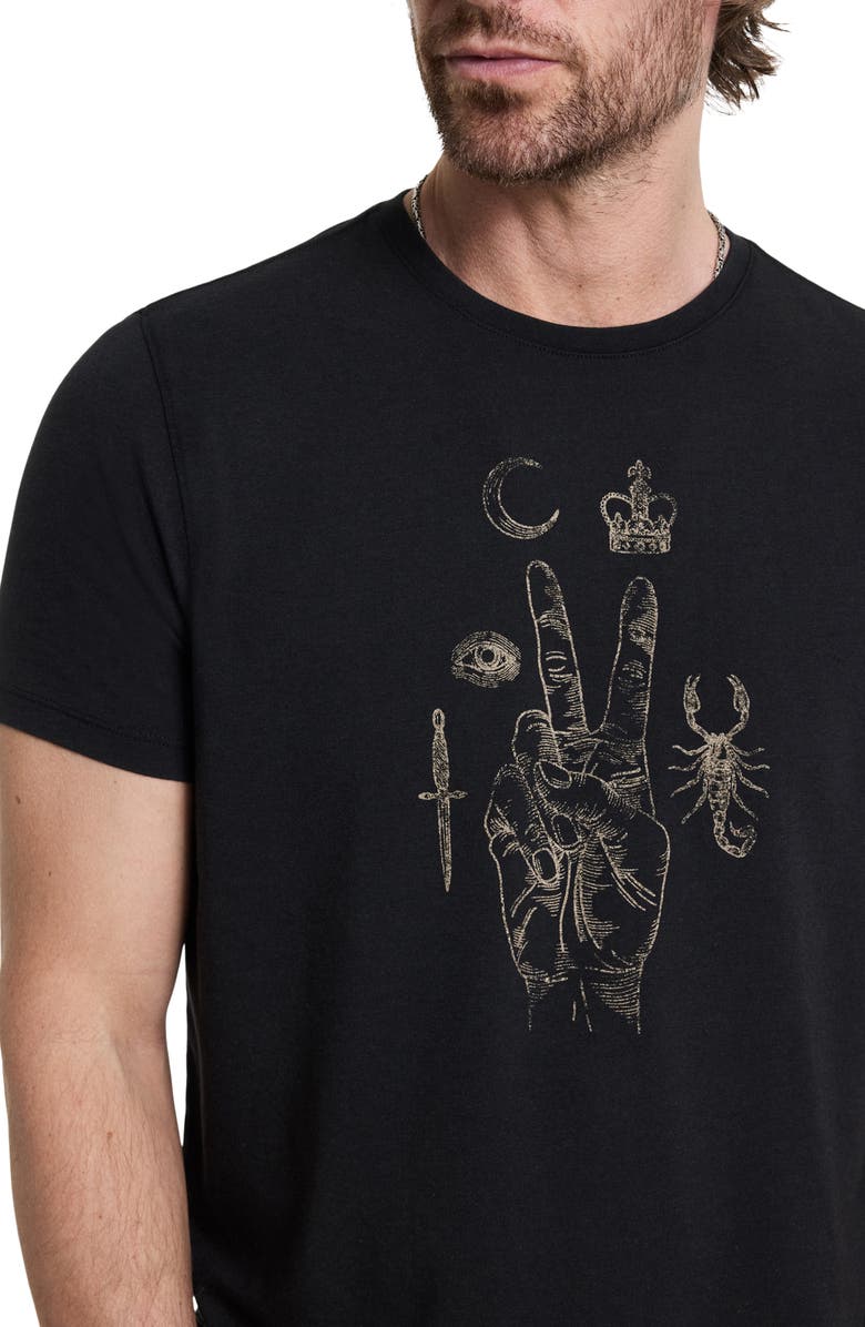 John Varvatos Elements Cotton Graphic T-Shirt, Alternate, color, 